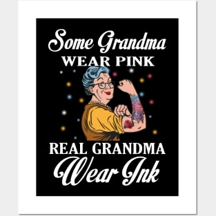 Some Grandma Wear Pink Real Grandma Wear Ink Tank Posters and Art